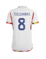 Belgia Youri Tielemans #8 Vieraspaita MM-kisat 2022 Lyhythihainen